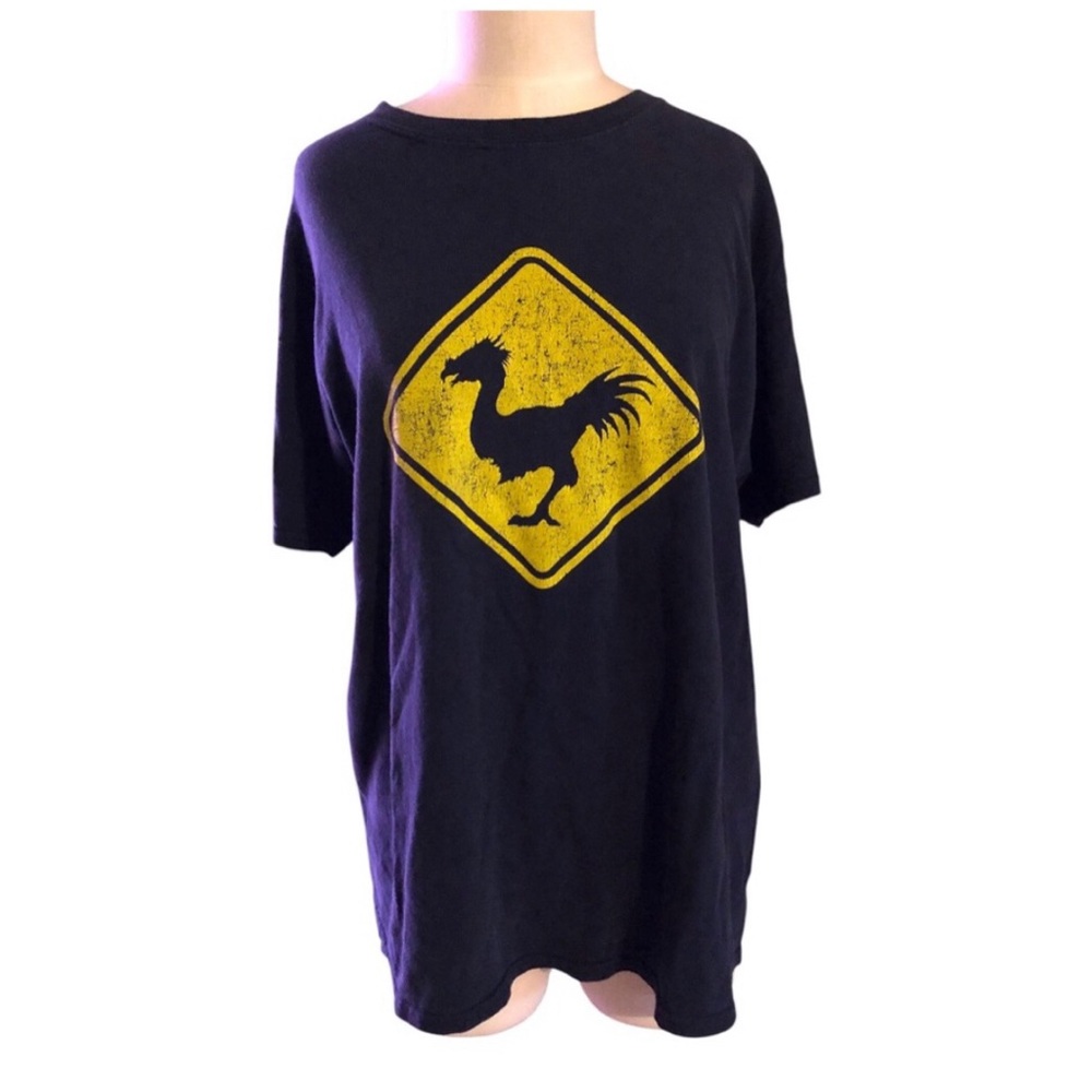 2016 Square Enix Final Fantasy XV Chocobo Black T Shirt Large